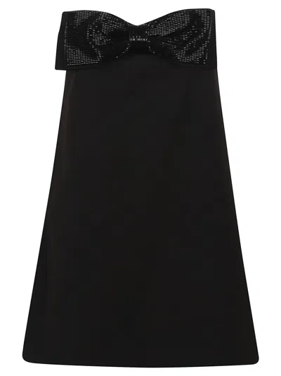 SELF-PORTRAIT SELF-PORTRAIT A-LINE DRESS WITH BOW DETAIL