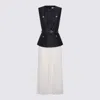 Self-portrait Womens Pleated Sleeveless Woven Midi Dress Blue