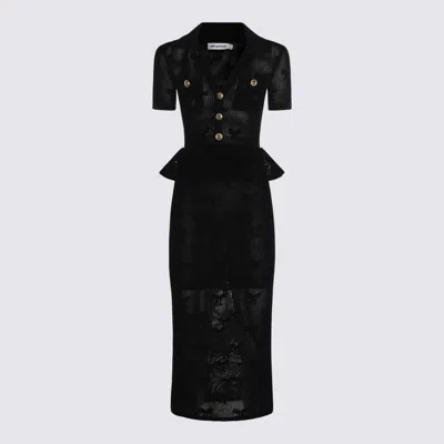 SELF-PORTRAIT SELF-PORTRAIT BLACK COTTON DRESS