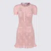 Self-portrait Self Portrait Women Pink Bow Crochet Crystal Mini Dress