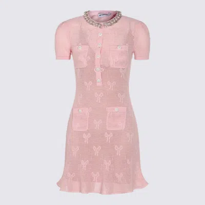 SELF-PORTRAIT SELF-PORTRAIT PINK COTTON DRESS