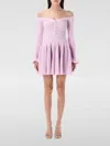 Self-portrait Self Portrait Lilac Viscose Blend Dress In Pink