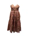 Self-portrait Azaelea Lace Dress In Pastel Pink Polyester In Pink