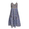Self-portrait Azaelea Lace Midi Dress In Purple Polyester In Purple