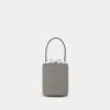 Self-portrait Crystal-embellished Fishnet Top Handle Bag In Silver