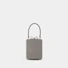 Self-portrait Crystal-embellished Fishnet Top Handle Bag In Silver