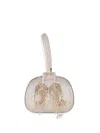 Self-portrait Bow Small Embellished Clutch In White