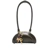 Self-portrait Leather Shoulder Bag With Charms