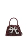 Self-portrait Embellished Micro Bow Bag