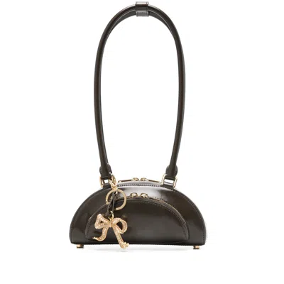 Self-portrait Mini With Charm Shoulder Bag In Black