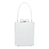Self-portrait Bow Leather Bucket Bag In White