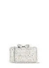 Self-portrait Multi Crystal Clutch Bag In White