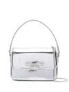 Self-portrait Handbag In Silver