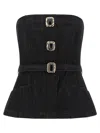 Self-portrait Bandeau Top In Black