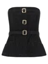 Self-portrait Bandeau Top In Black