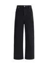 Self-portrait High Waist Cropped Straight-leg Jeans In Black
