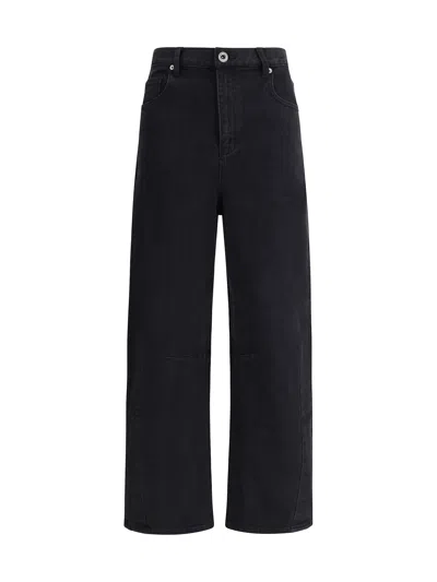 SELF-PORTRAIT BARREL LEG JEANS