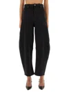 Self-portrait High-rise Jeans With A Wide-leg Silhouette In Black