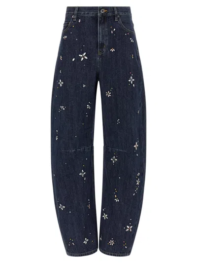 SELF-PORTRAIT SELF-PORTRAIT 'BARREL LEG' JEANS