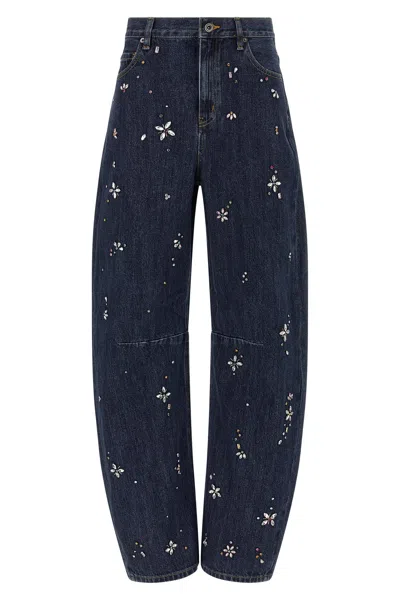 SELF-PORTRAIT 'BARREL LEG' JEANS