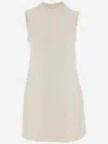Self-portrait Boucle Mini Dress With Pearls In Ivory
