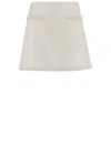 Self-portrait Beaded Bouclé Mini Skirt