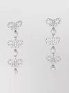 Self-portrait Beaded Bow Brass Crystal Drop Pearl