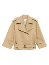 Self-portrait Trench Jacket In Brown