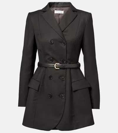 Self-portrait Belted Blazer Dress In Black