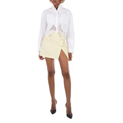Self-portrait Self Portrait Belted Boucle Miniskirt, Brand Size 12 (us Size 8)