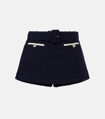 Self-portrait Belted Boucle Skort