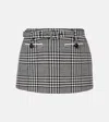 Self-portrait Belted Houndstooth Skort