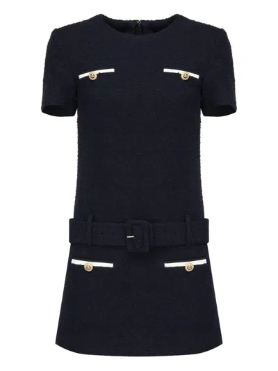 Self-portrait Belted Tweed Dress