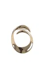 Self-portrait Sculptural Earrings With 18k Gold-plated Finish