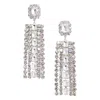 Self-portrait Multi Crystal Droplet Jewelry Silver