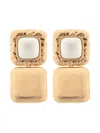 Self-portrait Square Drop Earrings