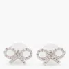 Self-portrait Micro Crystal Bow Earrings