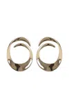 Self-portrait Gold Swirl Earrings Accessories In Gold