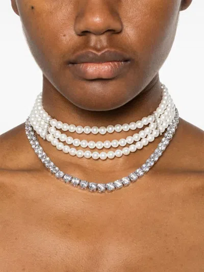 Self-portrait Bijoux In White