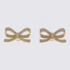 Self-portrait Earrings With Peg And With Crystals Jewels Gold In Gold