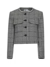 Self-portrait Wool Houndstooth Tailored Jacket Jackets Multicolor