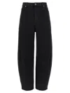 Self-portrait High-waisted Relaxed Fit Black Jeans In Black
