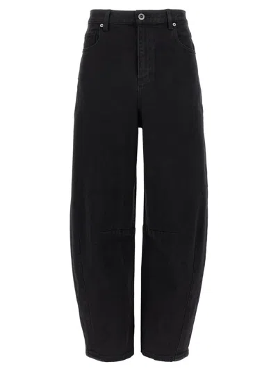 SELF-PORTRAIT SELF-PORTRAIT 'BLACK BARREL LEG' JEANS