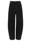 Self-portrait High-waisted Relaxed Fit Black Jeans In Black
