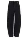 Self-portrait High-waisted Relaxed Fit Black Jeans In Black