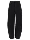 Self-portrait High-waisted Relaxed Fit Black Jeans In Black