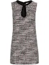 Self-portrait Black Sequin-embellished Boucl-tweed Mini Dress
