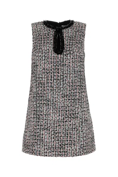 SELF-PORTRAIT SELF PORTRAIT MULTICOLOR TWEED MINI DRESS