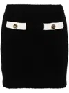 Self-portrait Self Portrait Black Alpaca Blend Skirt Women In Black