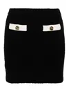 Self-portrait Self Portrait Black Alpaca Blend Skirt Women In Black